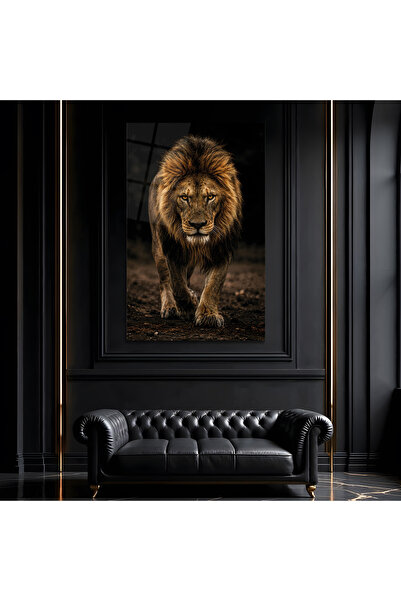 NERZEN HOME Aslan I Premium Dekoratif Cam Tablo