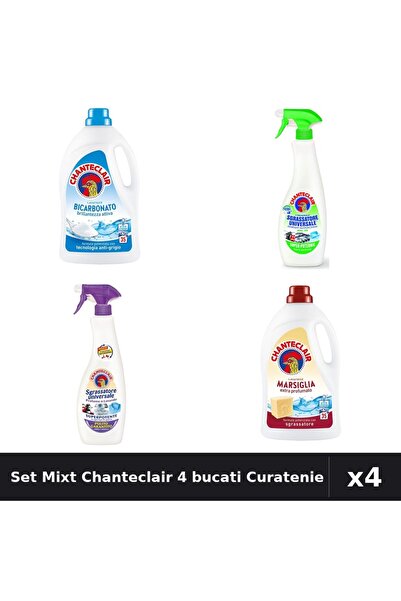 Chanteclair Set 4 Detergent și Degresant 1575ml 600ml - Bicarbonat, Lamaie, M...