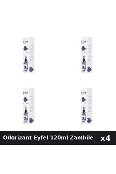 Eyfel Set 4 Odorizant Camera cu Betisoare Zambile 120ml - Parfum Intens