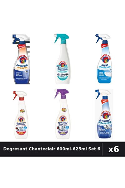 Chanteclair Set 6 Degresant Universal 600ml-625ml - Anti-Miros, Marsilia, Mos...
