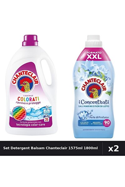Chanteclair Set 2 Detergent și Balsam Rufe 1575ml 1800ml - Color, Săruuri Marine