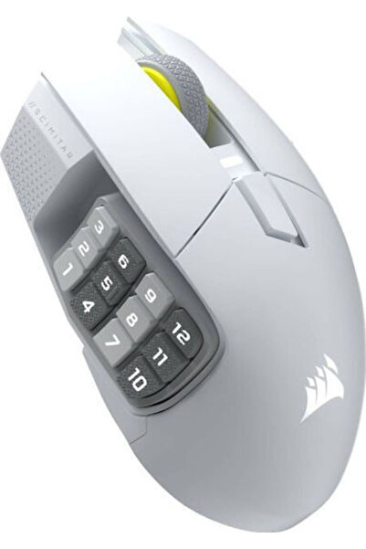 Corsair Scimitar Elite SE MMO Ασύρματο Ποντίκι Gaming 33000 DPI Λευκό
