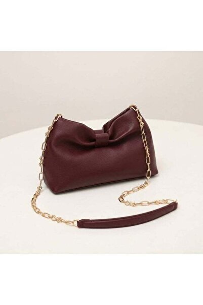 Generic Women’s Elegant Bow-Tie Handbag, Soft Leather-Look Shoulder Bag with ...