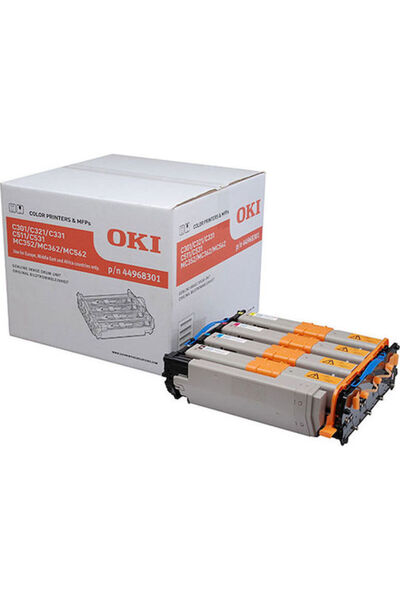 OKI 44968301 Γνήσιο Πολυσυσκευασία Τύμπανων Εκτυπωτή Λέιζερ Κίτρινο/Κυανό/Ματ...