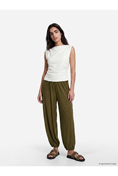 LC Waikiki Pantaloni jogger pentru femei LCW Vision cu talie elastică