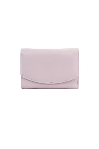 Posete Fagaras Ada Leather Wallet - Powder Pink, Genuine Leather Wallet , Wom...