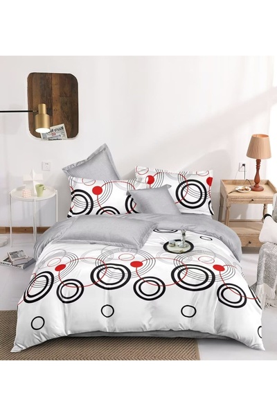 MILANO COLLECTION Finet Double Bed Linen Top Bottom Set 6 Pieces MC-6015