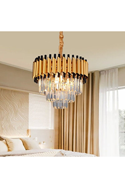 proled Candelabru Grandeur Glow 500, iluminat modern, E14, auriu cu negru