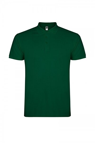 ROLY Tricou polo pentru bărbați, 100% bumbac, Star, Verde sticlă