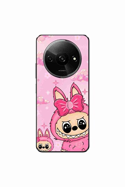 OEM Husa compatibila cu Xiaomi Redmi A3 4G Silicon Gel Tpu Model Labubu Pink ...