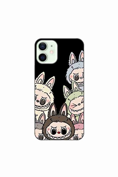 OEM Husa compatibila cu Apple iPhone 12 Mini Silicon Gel Tpu Model Labubu Pat...