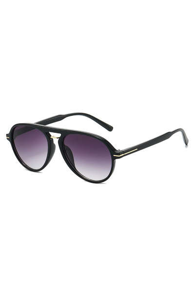 Tessero Unisex Aviator Sunglasses With Gradient Lenses and Gold Details, UV40...