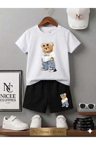 NC Nicee Clothes ΚΑΛΟΚΑΙΡΙΝΟ ΠΑΙΔΙΚΟ ΜΠΛΟΥΖΑΚΙ ΚΑΙ ΣΟΡΤΣ UNISEX (ΕΚΤΥΠΩΣΗ ΑΡΚ...