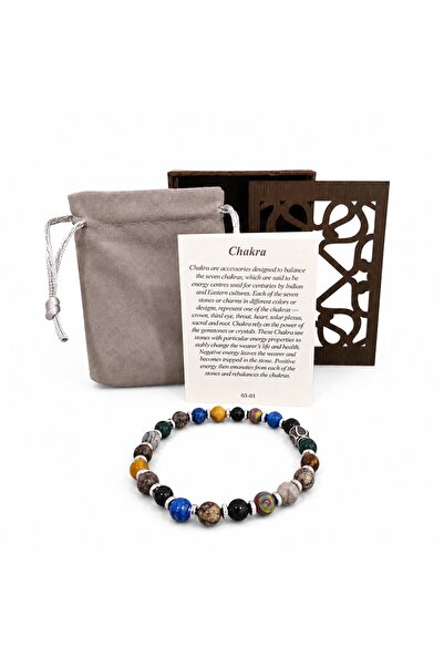 velve Bratara terapeutica din pietre semipretioase Chakra, pentru echilibrare...