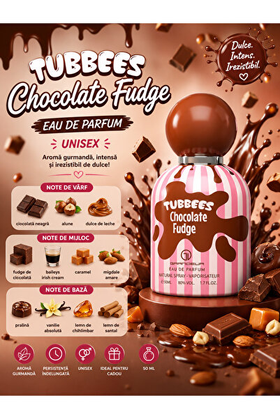 Tubbees Chocolate Fudge Unisex Perfume 50 ml, Sweet, Gourmet and Irresistible...
