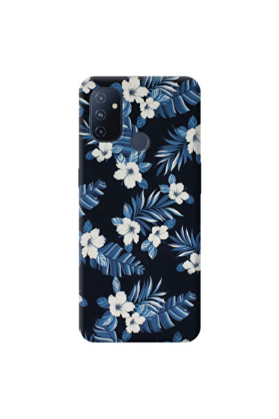 Other Oneplus Nord 100 flower blue laves Transparent Silicone TPU Θήκη