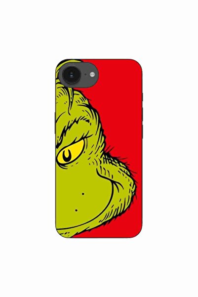 OEM Husa compatibila cu Apple iPhone 16e Silicon Gel Tpu Model Craciun Grinch...