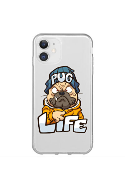Other Apple iPhone 12 Mini Pug Life 2 Transparent Silicone TPU Θήκη