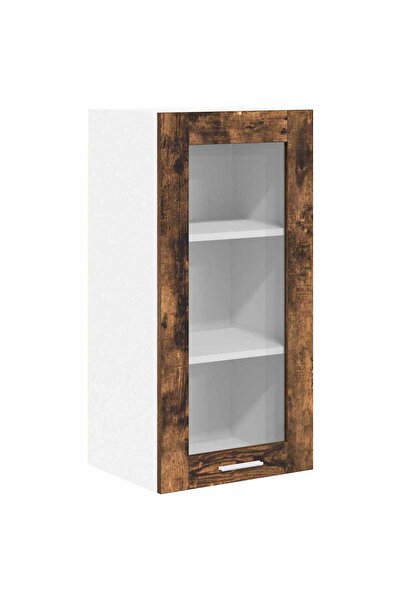 vidaxl Wall cabinet Smoked oak 40 x 31 x 80 cm Composite wood
