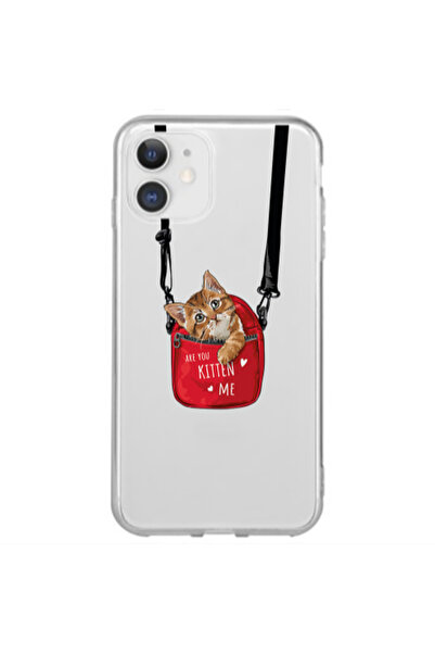 Other Apple iPhone 12 Mini Kitten Me Transparent Silicone TPU Θήκη