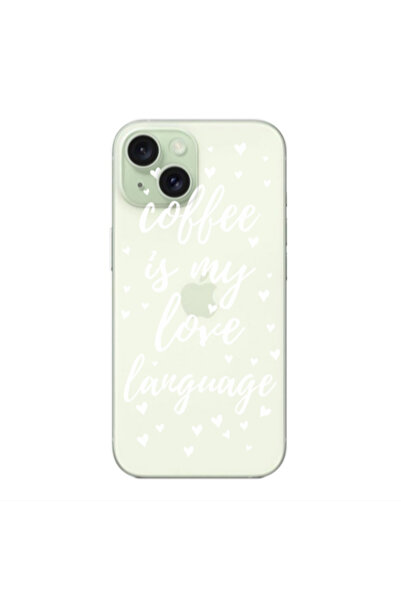 Other Apple iPhone 15 Coffe is my love language Transparent Silicone TPU Θήκη