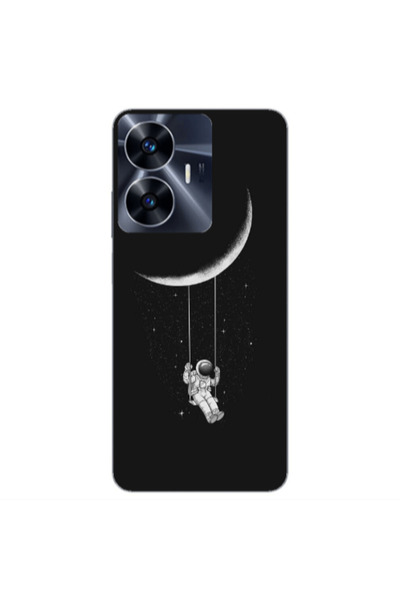 Other Realme Note 50 Swing on the moon Transparent Silicone TPU Θήκη