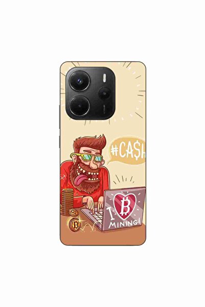 OEM Husa compatibila cu Xiaomi Redmi Note 14 4G Silicon Gel Tpu Model BTC Mining