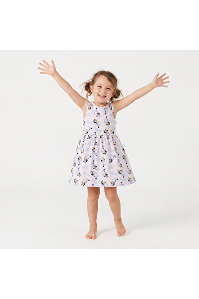 bluey Rochie din bumbac fără mâneci, Roz