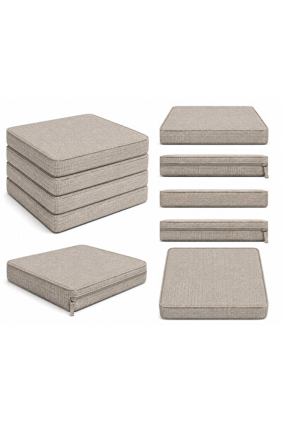 EA HOME ROYALE COMFORT KETEN Cappuccino 53x46cm Sandalye ölçüsüne uygundur. 4...