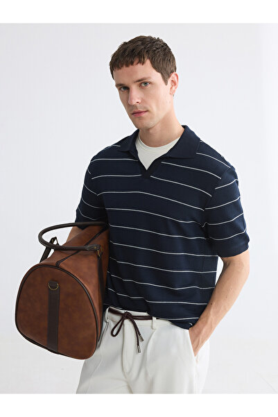LC Waikiki Vizyon New Season Polo Neck Striped Men's T-Shirt