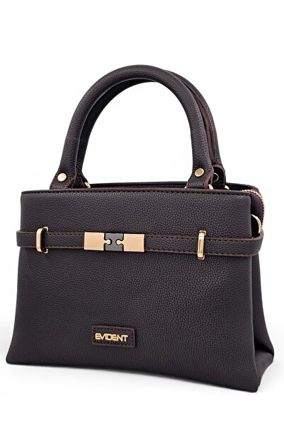 Evident Brown, Soft Textured, Double Compartment, Cross Strap, Small, Hand an...