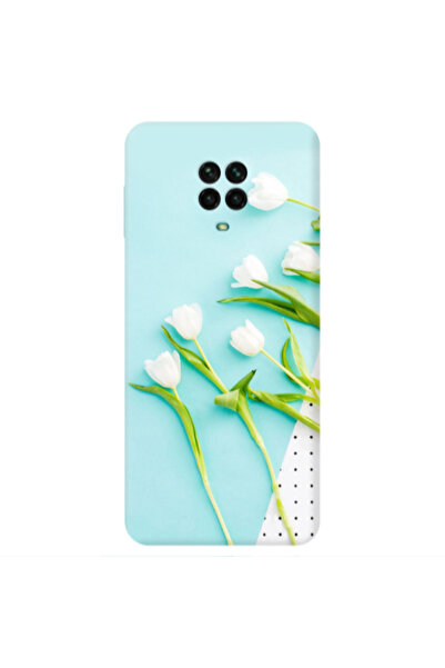 Other Xiaomi Redmi Note 9 Pro White Tulips Transparent Silicone TPU Θήκη