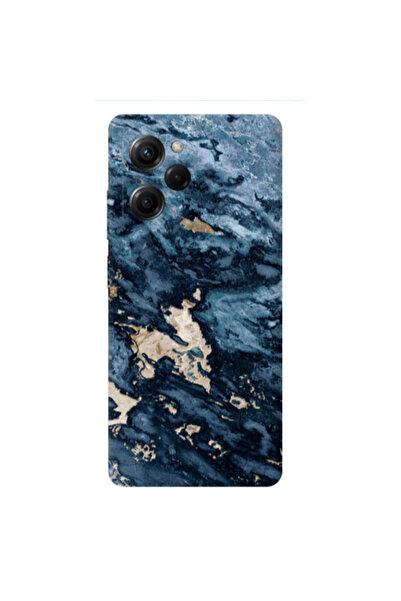 Other Xiaomi Poco X5 Pro Marble Blue Gold Transparent Silicone TPU Θήκη