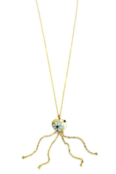 Marsilyan Nvdn- Ieg - Chain Heart Necklace - Gold Iegrs-Nvdn1