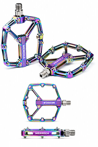 Evo Meroca Rainbow Alüminyum Platform Bisiklet Pedalı - MTB / BMX / Şehir Bis...