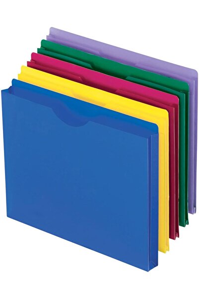 Yıldızan Terra Organik Magnet Size Jackets, Letter, Poly File, Blue/Green/Pur...