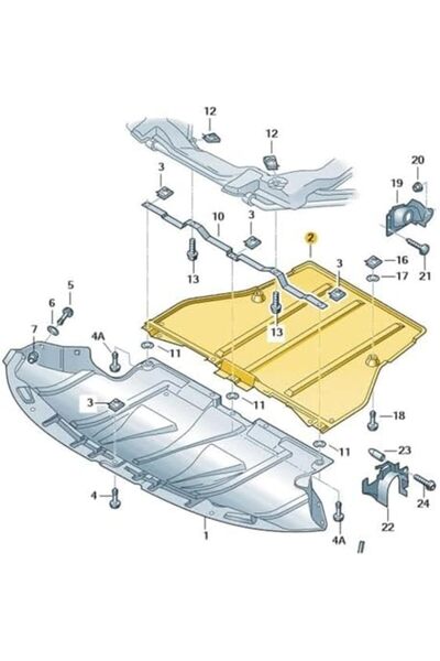 Yıldızan Veraura Lifestyle Engine Lower Housing Rear Part Compatible with 8D0...
