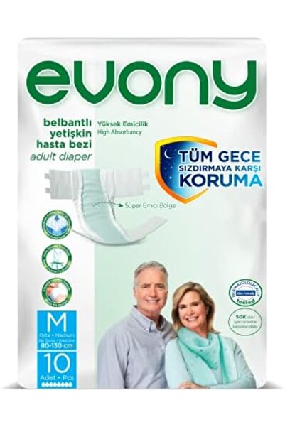 Yıldızan Terra Organik Adult Diapers with Waistband Medium Standard 10 Pieces...