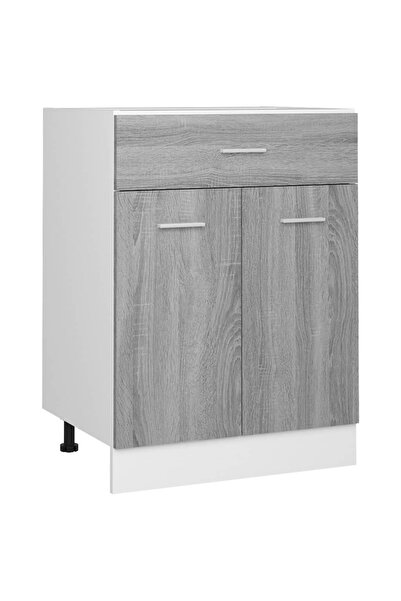 vidaxl Dulap inferior cu sertar “Lyon” gri sonoma 60x46x81,5cm