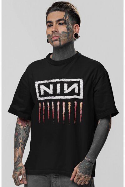 SEVBANO Nin Rock Metal Muzički Bänd T-shirt sa štampanjem, unisex, velika vel...
