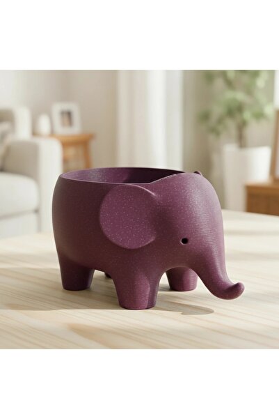 OEM 3D Printed Decorative Elephant Planter for Small Plants