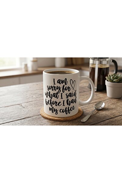 robel Before Coffee Apology Mug