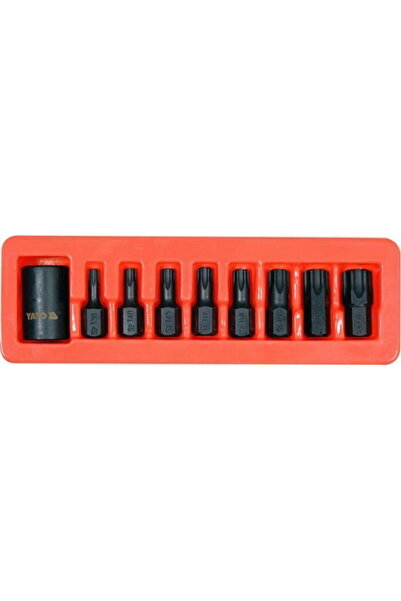 yato Set 9 biti de impact Torx, YT-10664, cu adaptor 1/2", Cr-Mo