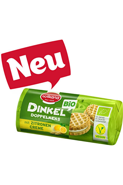 Wikana Biscuiți dubli mini cu spelt bio și cremă de lămâie