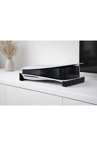OEM Suport Orizontal pentru PS5 disk cu logo, negru - se potriveste PS5 Stand...
