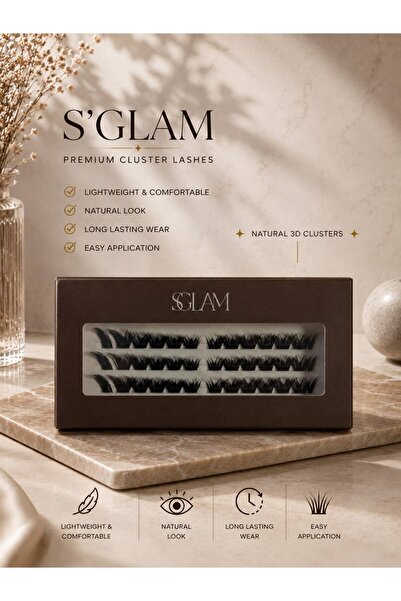 S'GLAM PRO. TEKLİ TAKMA KİRPİK NO: F56