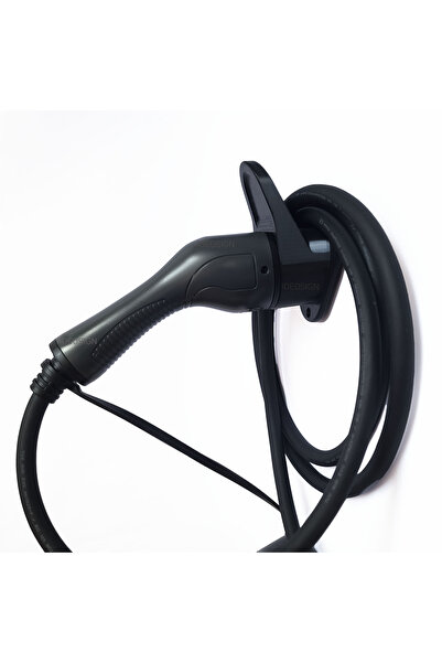 OEM Suport de perete pentru cablu de încărcare maşini electrice, negru, 13x9....