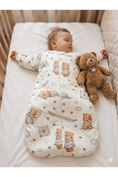 Wenaris Sleeved Fiber 2.5 Tog Footless Sleeping Bag 100% Natural Cotton Doubl...