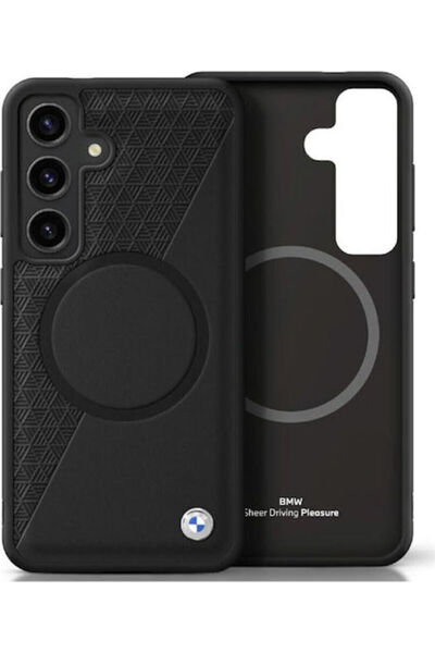 BMW Δερμάτινη Μαύρη Πίσω Θήκη (Galaxy S25) Κωδικός: BMHMS25S23RTPK