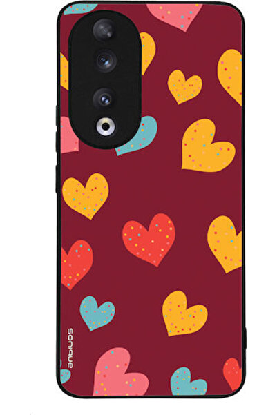 Other Θήκη Σειράς Sonique Heart για Honor 90 5G Μπορντό
